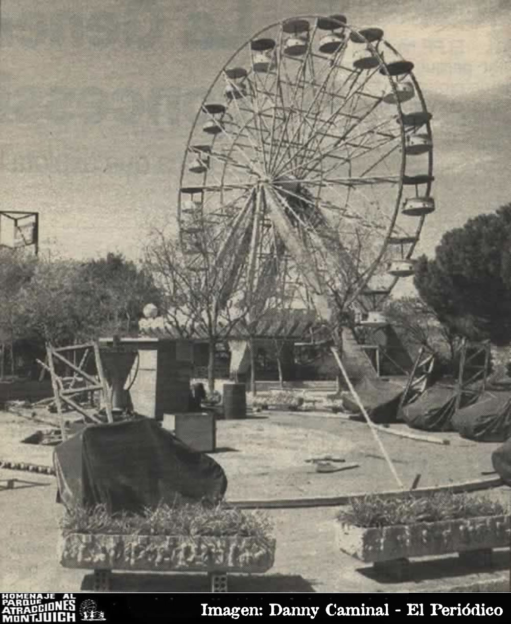 La Noria de Montjuic deja listo el desmontaje