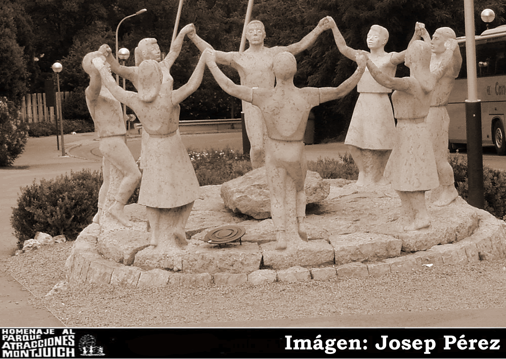 La inauguración de los monumentos a la Sardana y a Carmen Amaya en Montjuich