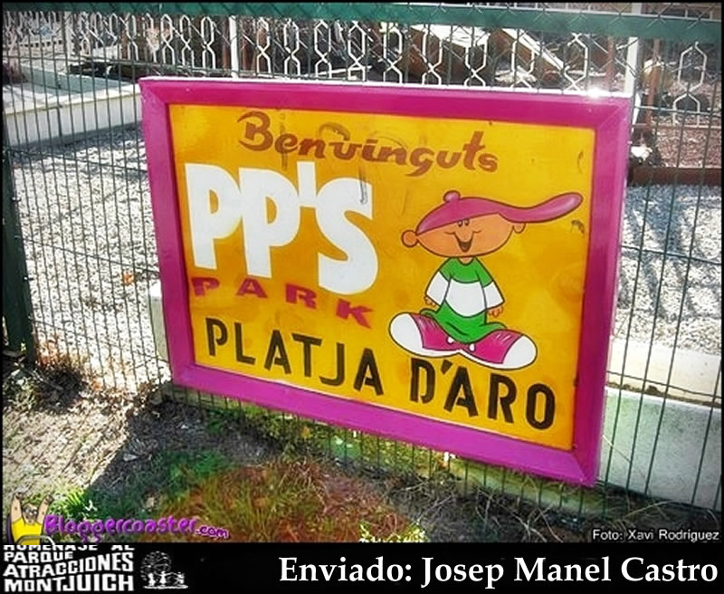 Cartel de bienvenida PP'S Park Platja D'Aro