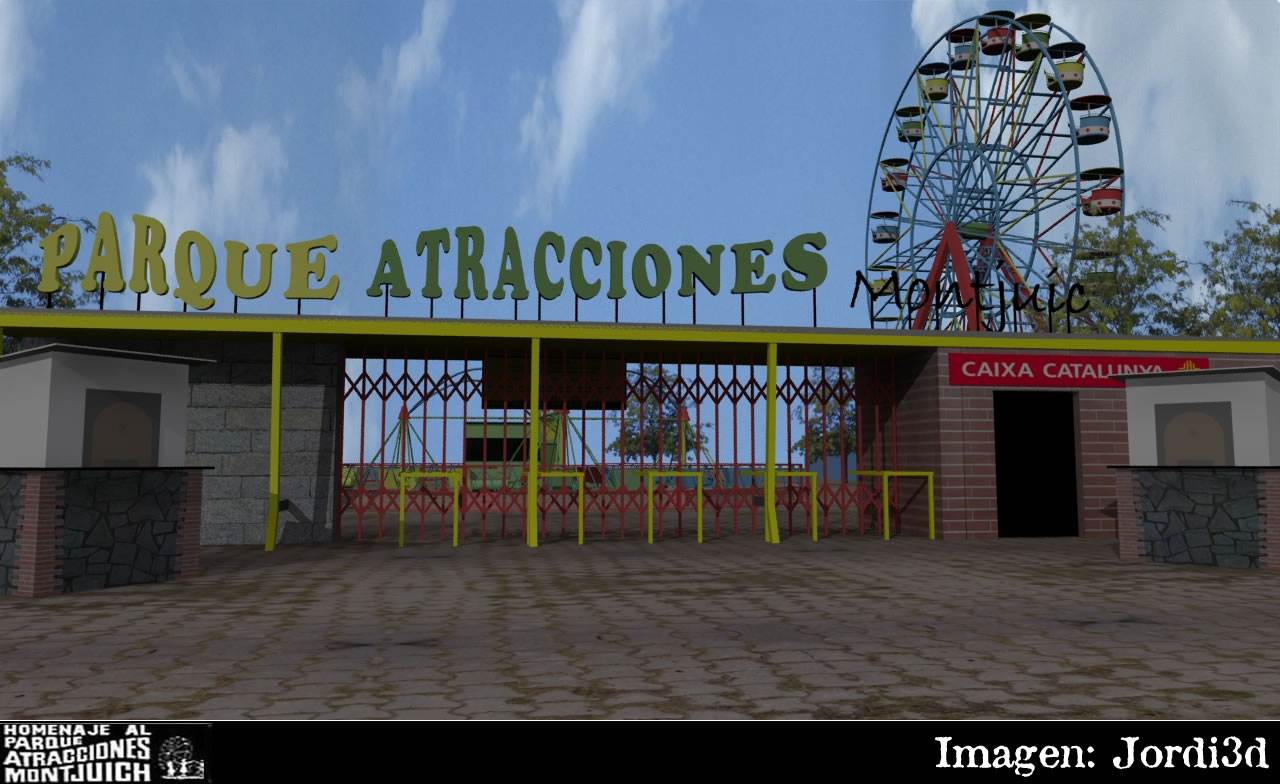 Imágenes que nos recuerdan nuestra infancia - Página 9 Entrada-Parque-de-Atracciones-de-Montjuic