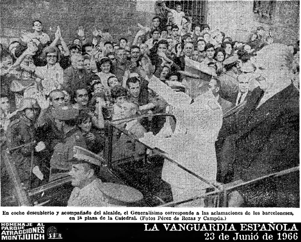 Hoy, Franco visitará los nuevos Juzgados y el Parque de Atracciones de Montjuich