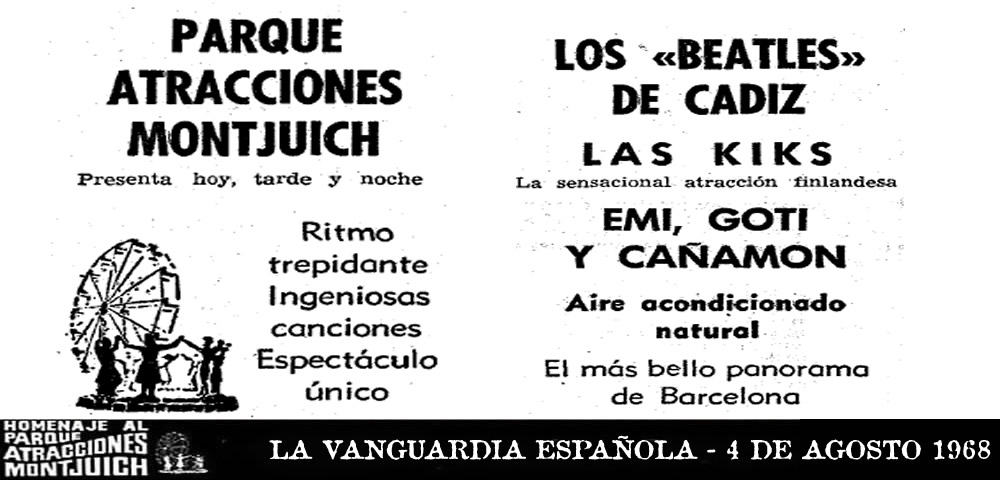 Los Beatles de Cádiz 4 de agosto 1968