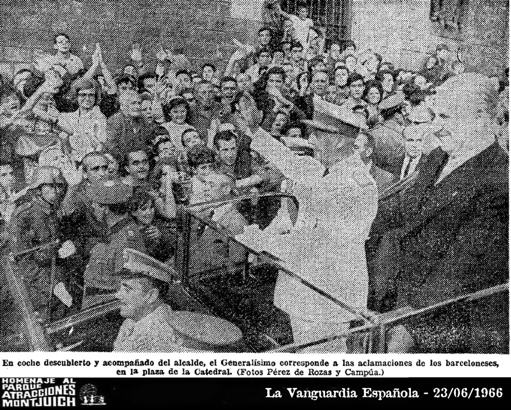 Franco visitara el nuevo Parque de Atracciones de Montjuich