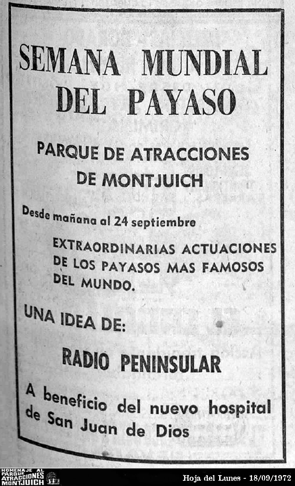 Semana Mundial del Payaso, Radio Peninsular