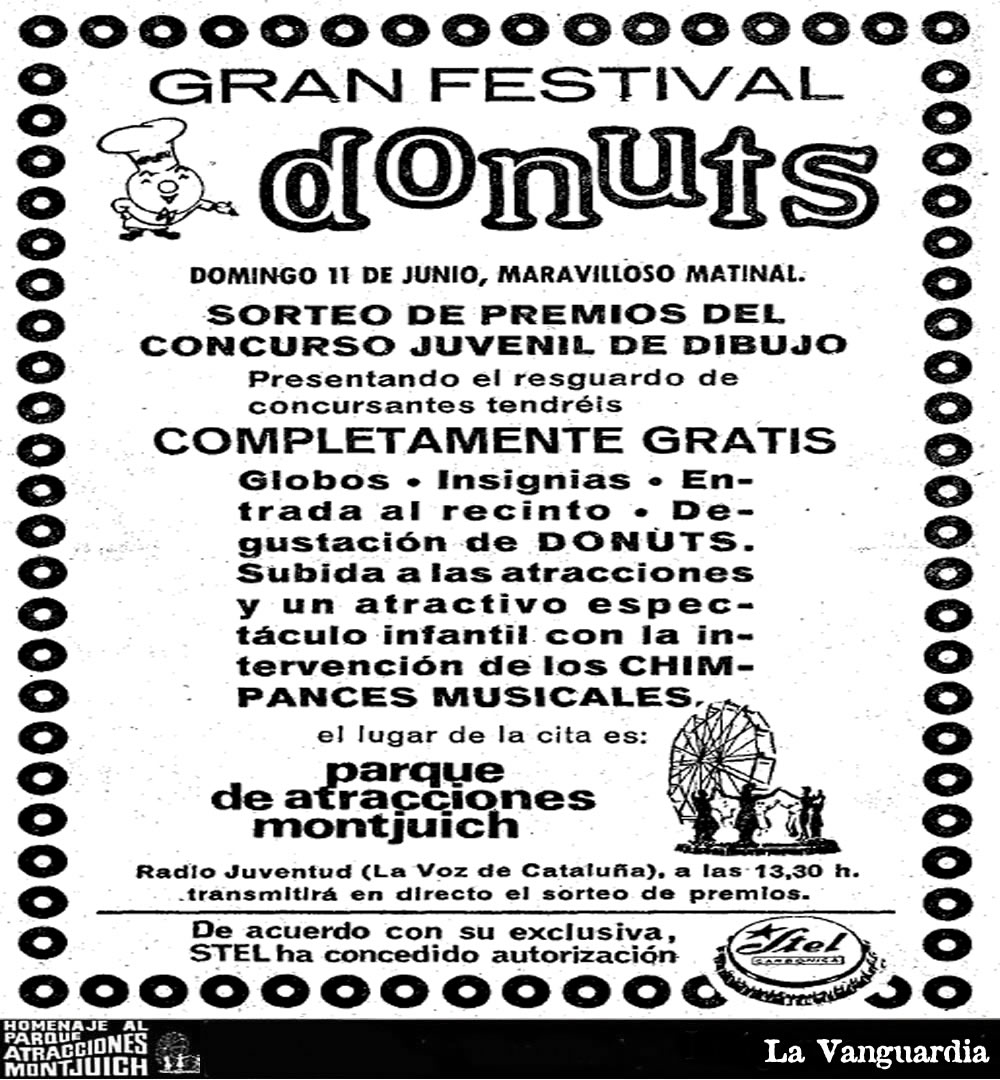 Gran Festival donuts en Parque de Atracciones de Montjuic