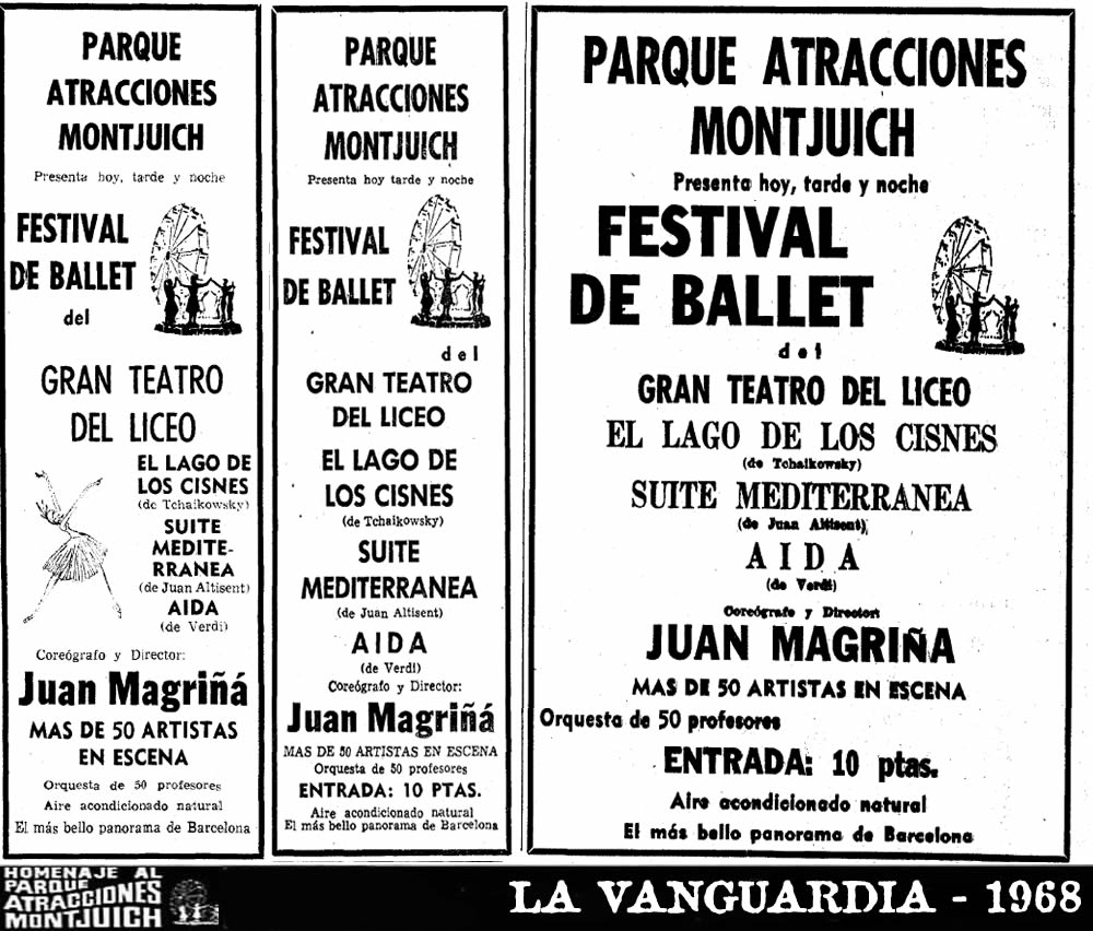 Festival de Ballet en Parque de Atraccciones de Montjuic