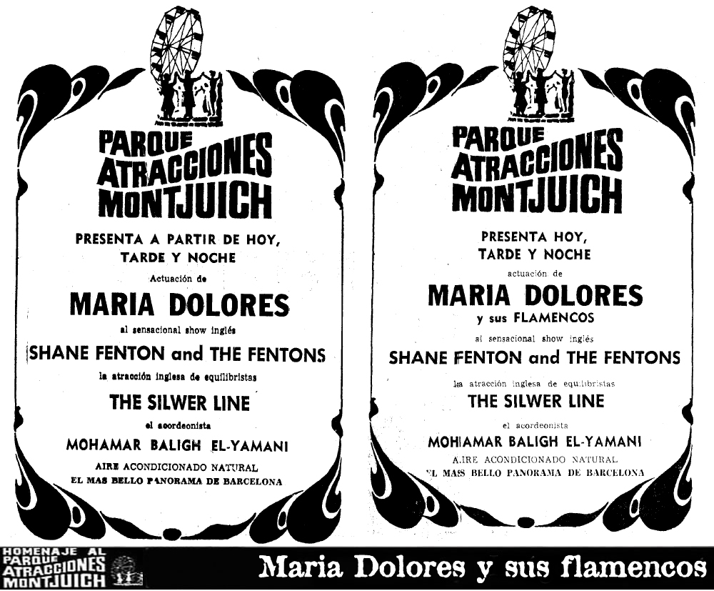 María Dolores y sus flamencos en Parque de Atracciones de Montjuic